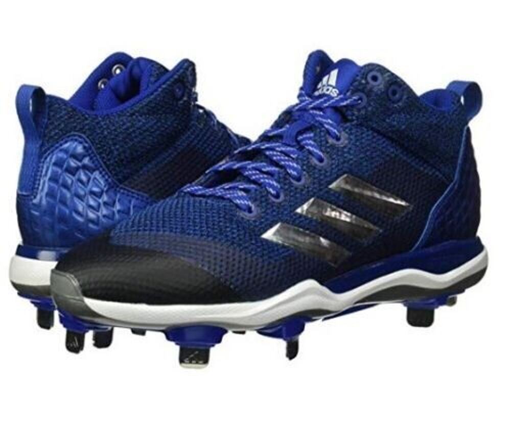 Adidas Baseball Cleats Shoes Men's 16 Blue Freak X Carbon Mid B39195